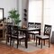 Baxton Studio Renaud Modern and Contemporary Grey Fabric and Dark Brown Finished Wood 7-Piece Dining Set 174-10536-10519-Zoro - alternate 8